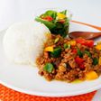 お野菜だしを使った彩りドライカレー