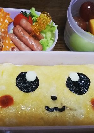 簡単オムライスピカチュー♡-レシピのメイン写真