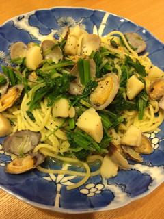 セリと魚介のパスタ-レシピのメイン写真