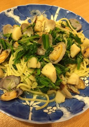 セリと魚介のパスタ-レシピのメイン写真