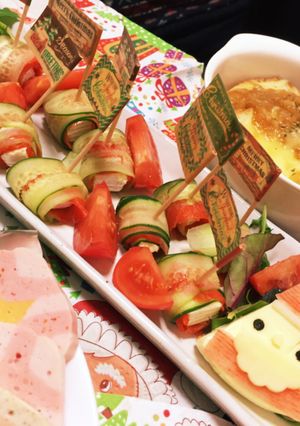スモークサーモンとチーズのピンチョス♡-レシピのメイン写真