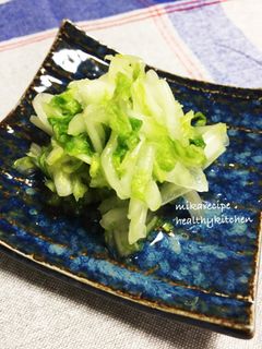 簡単白菜の梅昆布茶和え-レシピのメイン写真