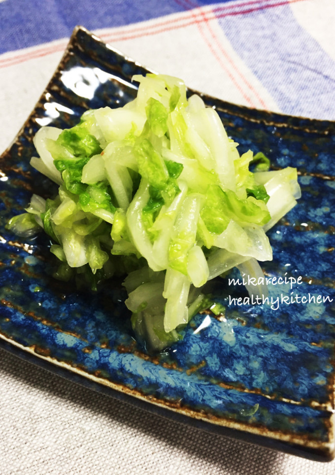 簡単白菜の梅昆布茶和え-レシピのメイン写真