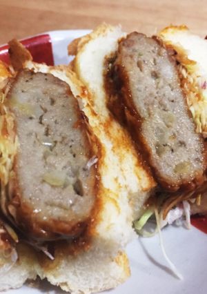 朝食に✨冷凍ハンバーグでサンドイッチ-レシピのメイン写真