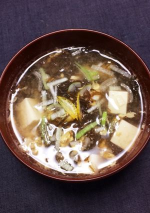 これは美味しい！もずくのお味噌汁(^^)-レシピのメイン写真
