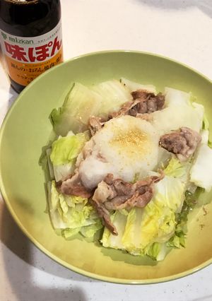 簡単 レンジで白菜豚肉蒸し-レシピのメイン写真