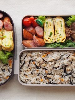 鶏皮ひじきの炊き込みご飯-レシピのメイン写真