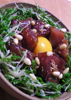 薬味たっぷりのユッケ丼-レシピのメイン写真
