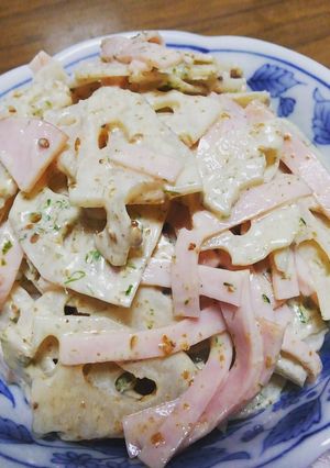 手軽にれんこんサラダ-レシピのメイン写真