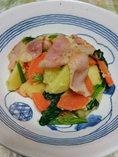 粉チー&マヨ♪じゃがいもベーコンのサラダ-レシピのメイン写真