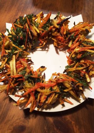 米粉で☆カラフル人参のかき揚げ-レシピのメイン写真