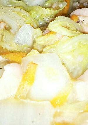 白菜と魚ニソとレンズ豆のスープ-レシピのメイン写真