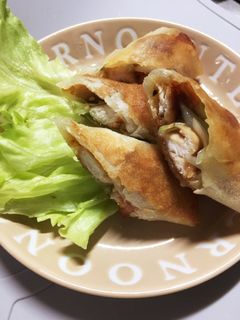 鶏胸で北京ダック風春巻き-レシピのメイン写真