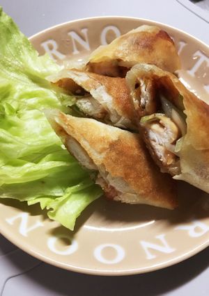 鶏胸で北京ダック風春巻き-レシピのメイン写真