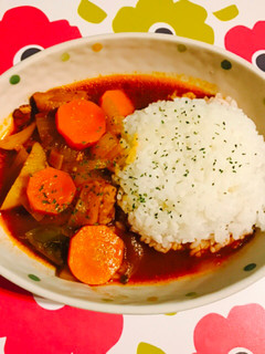 チキンとトマトジュースでハヤシライス風-レシピのメイン写真