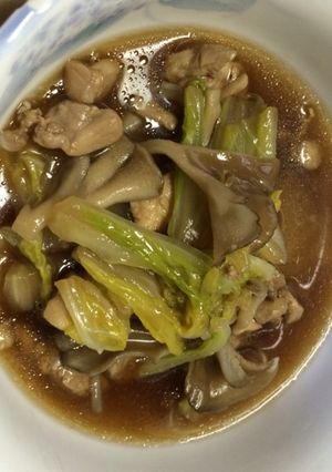 簡単！鶏肉白菜まいたけ煮-レシピのメイン写真