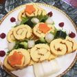 伊達巻でクリスマスツリー☆サラダ♪♪