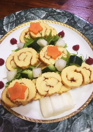 伊達巻でクリスマスツリー☆サラダ♪♪-レシピのメイン写真