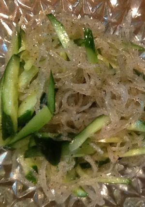 こんにゃクラゲの酢の物（凍みこんにゃく）-レシピのメイン写真