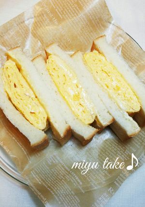 おだしの玉子サンド♪和サンド♡-レシピのメイン写真
