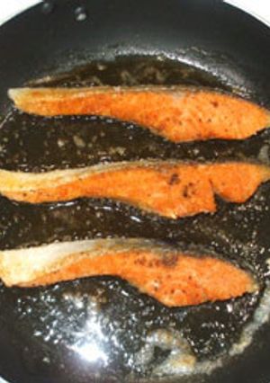 鮭・サーモンの粒マスタードパン粉焼き-レシピのメイン写真