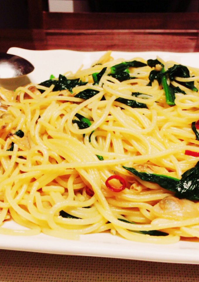 ちょー簡単！あさりとほうれん草のパスタ-レシピのメイン写真
