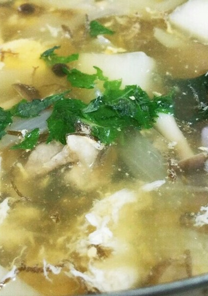 大根と玉ねぎ・卵のぽん酢鍋-レシピのメイン写真