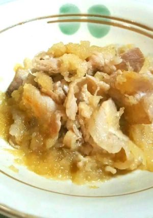 豚モモ肉スライスおろし炒め-レシピのメイン写真