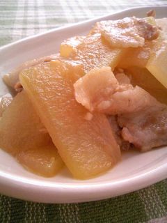 冬瓜と豚バラ肉の炒め煮-レシピのメイン写真
