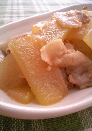 冬瓜と豚バラ肉の炒め煮-レシピのメイン写真