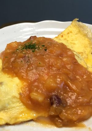 大人のオムレツ　～トマトあんかけ～-レシピのメイン写真