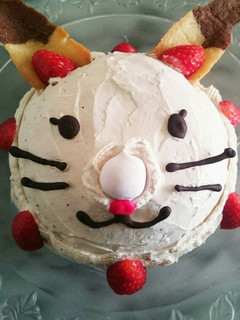 うさぎのイチゴムースケーキ☺-レシピのメイン写真