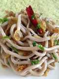もり蕎麦ペペロンチーノ