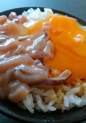 絶品塩辛卵かけご飯❤見た目よりおいしいよ-レシピのメイン写真