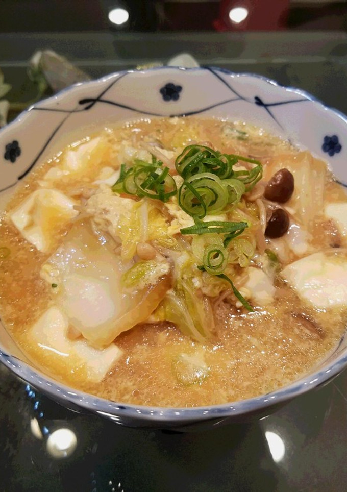 美味しい！白菜とお豆腐のすき煮風卵とじ-レシピのメイン写真