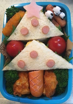 ☆キャラ弁☆簡単 クリスマスツリー-レシピのメイン写真