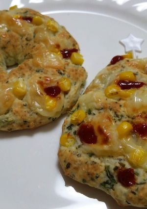 ＨＭ☆チーズ＆ほうれん草*ソフトスコーン-レシピのメイン写真