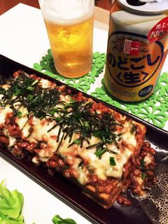 レンジで!厚揚げの納豆チーズ♡-レシピのメイン写真