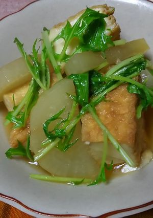 田舎ごはん｢大根と厚揚げの煮物｣-レシピのメイン写真