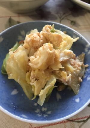 簡単☆キャベツと卵の鶏がら炒め-レシピのメイン写真