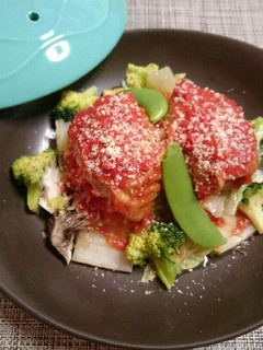 ロールキャベツde温野菜サラダ-レシピのメイン写真