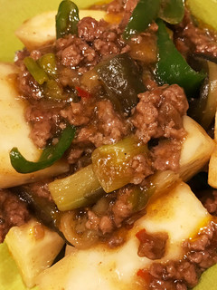 ナスとピーマンとかぶの麻婆!麻婆冬野菜-レシピのメイン写真