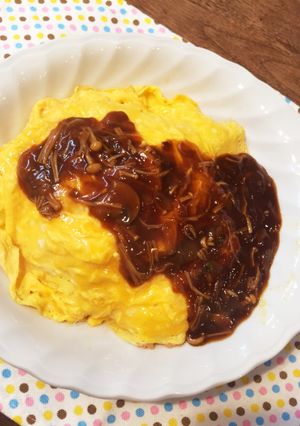 なんちゃってデミソースで簡単オムライス♪-レシピのメイン写真