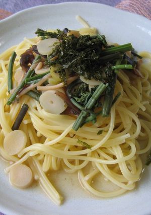 和風スパゲティby山菜水煮でチャチャッと-レシピのメイン写真