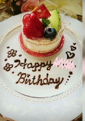 BIRTHDAYプレート-レシピのメイン写真