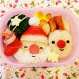 キャラ弁♡クリスマスサンタさんとトナカイ