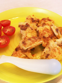 超簡単!1才パクパク納豆お焼き-レシピのメイン写真