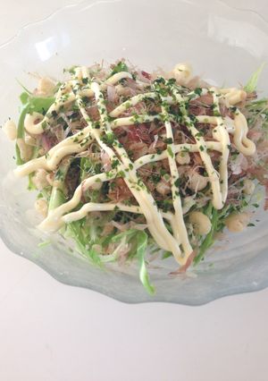 お好み焼き風サラダ-レシピのメイン写真