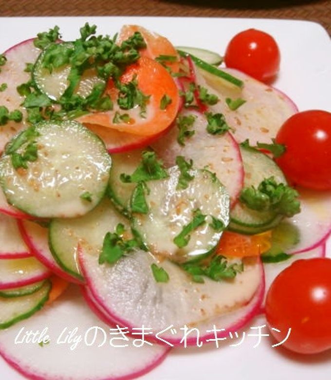 野菜の水玉サラダ-レシピのメイン写真