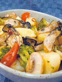 かきと野菜のアヒージョ-レシピのメイン写真